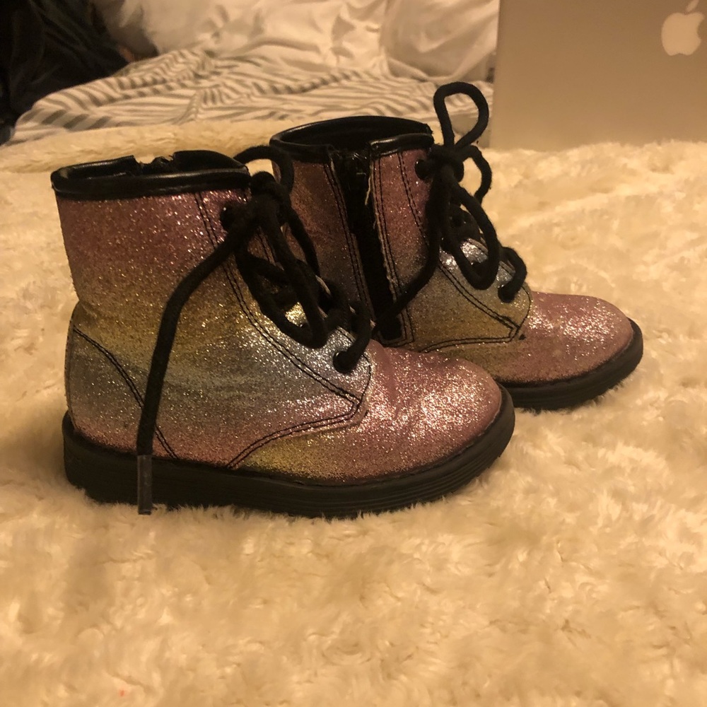 Glitter (doc marten type) boots